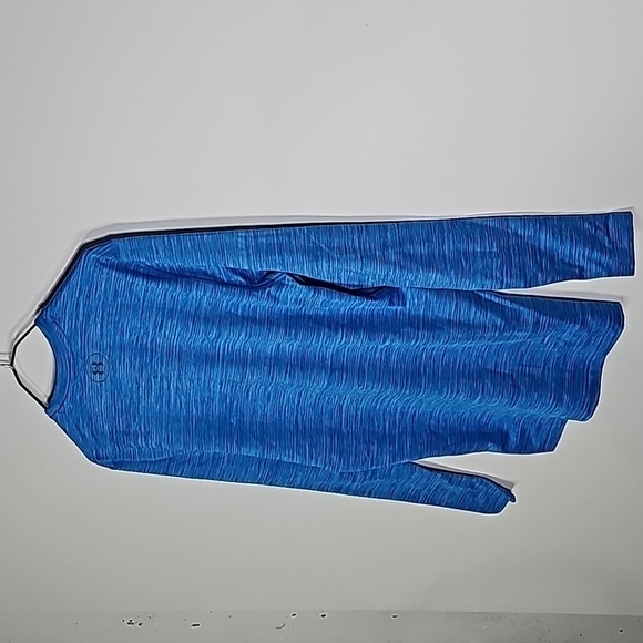 UNDER Armour coldgear medium blue compression athletic long sleeve shirt - Picture 3 of 6